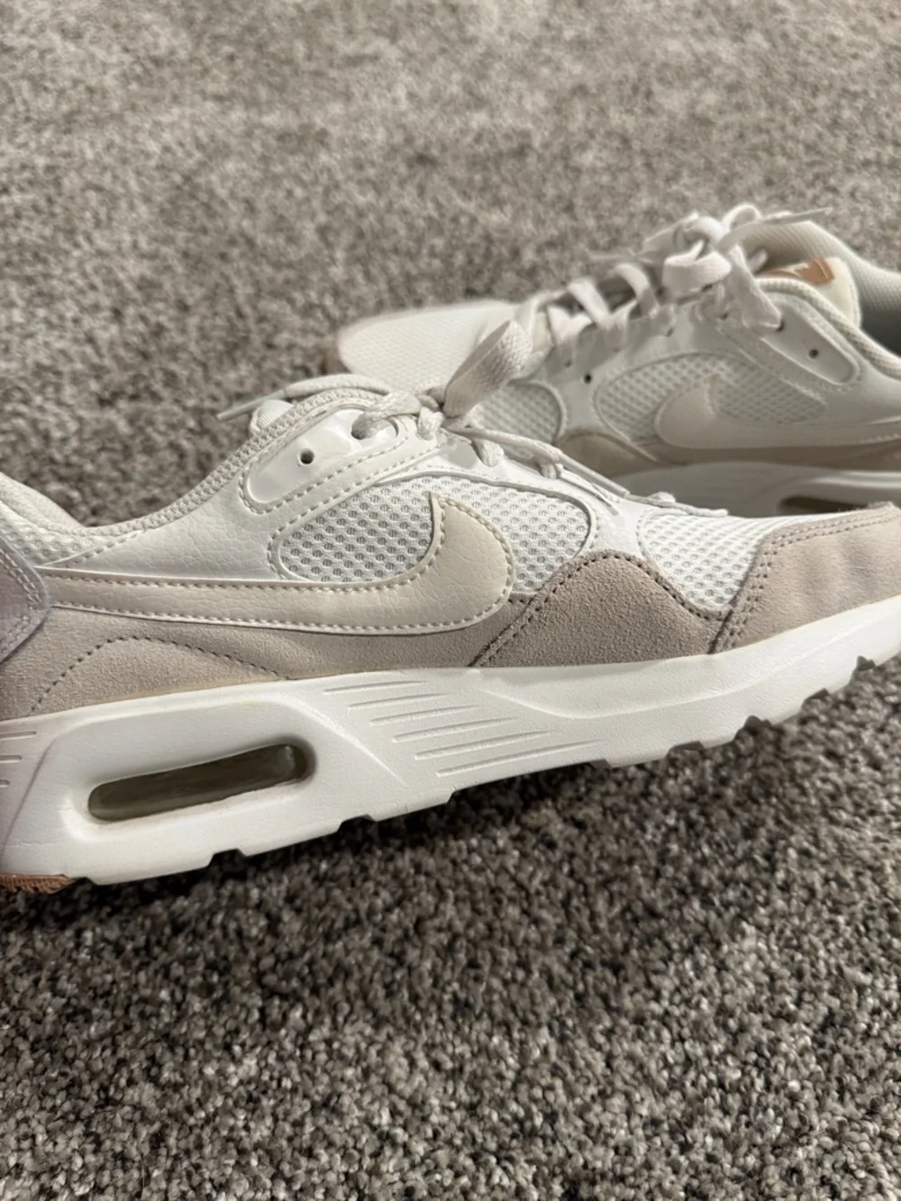 Tan/White Womens Nike Air Max Sneakers - Picture 4 of 4
